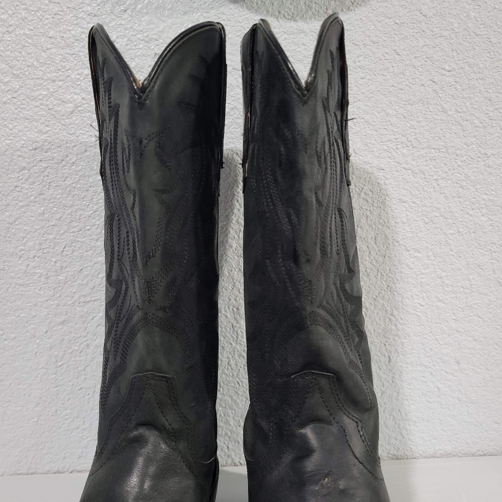 Shyanne Raven Western Boots Cowgirl Round Toe - Women's Size 9.5 Black - Picture 8 of 11